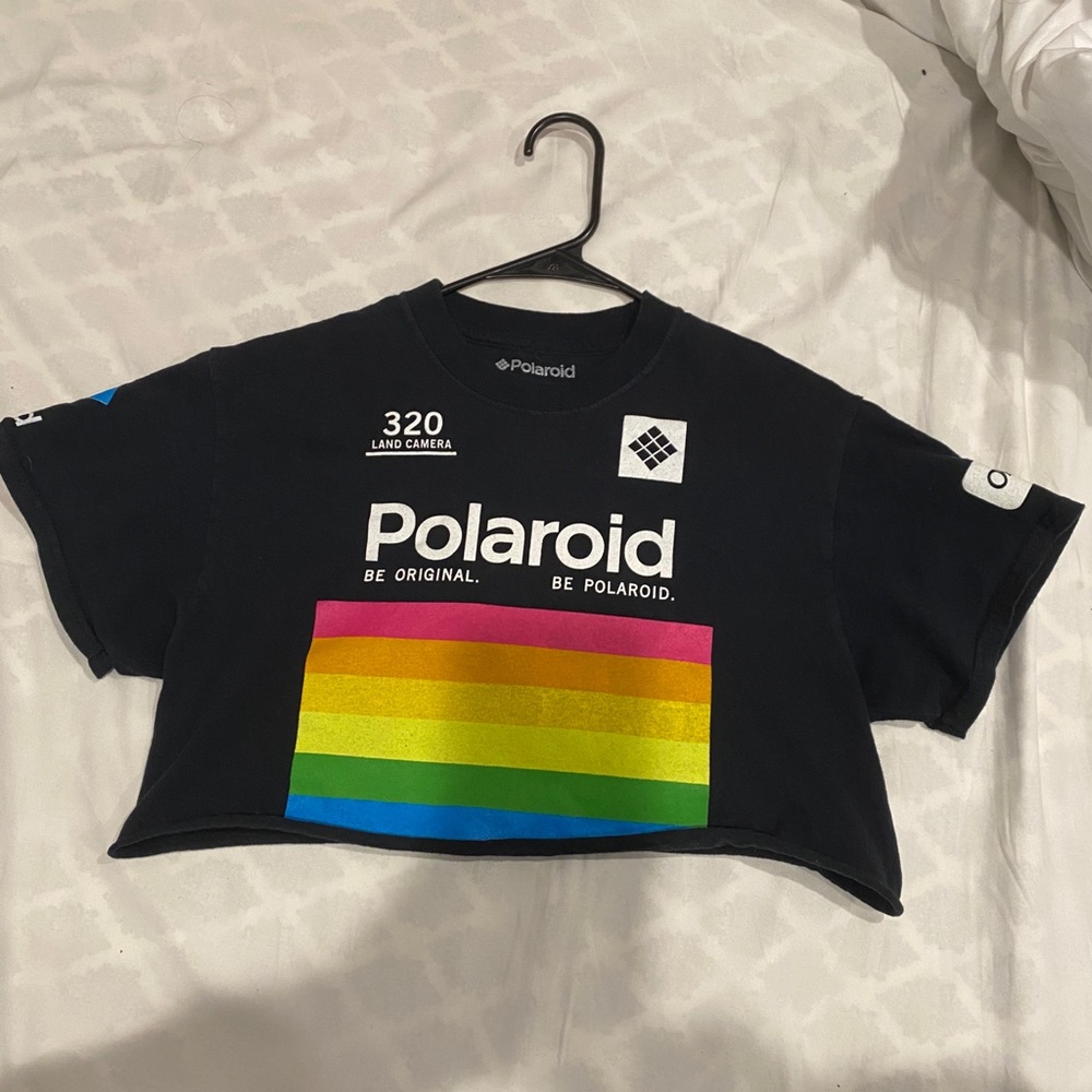 Polaroid crop top